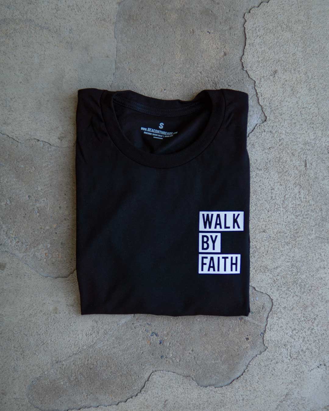 Walk By Faith Pocket Adult T-Shirt