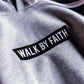 Walk By Faith Adult Sponge Fleece Embroidered Hoodie