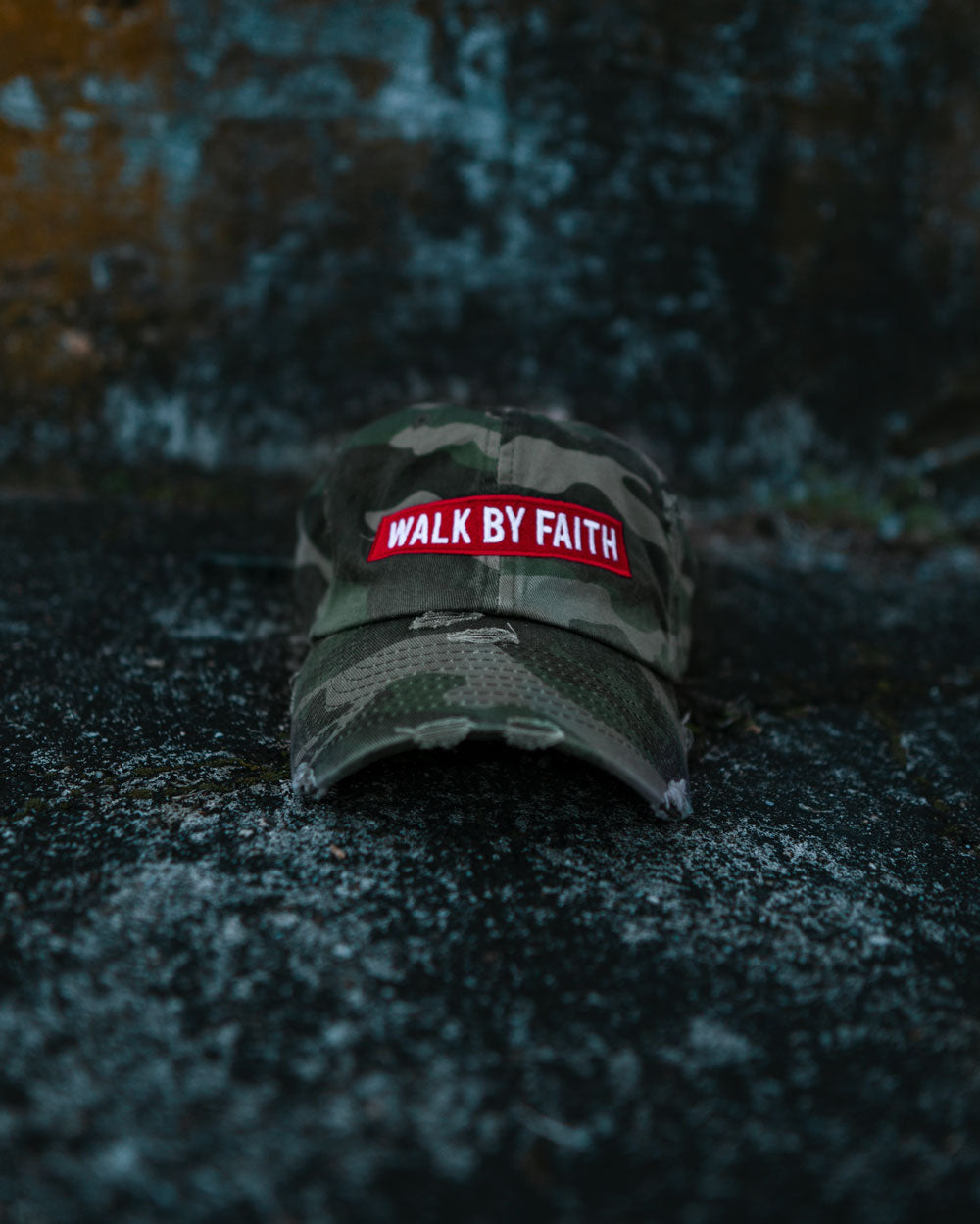 Walk By Faith Hat (Distressed)
