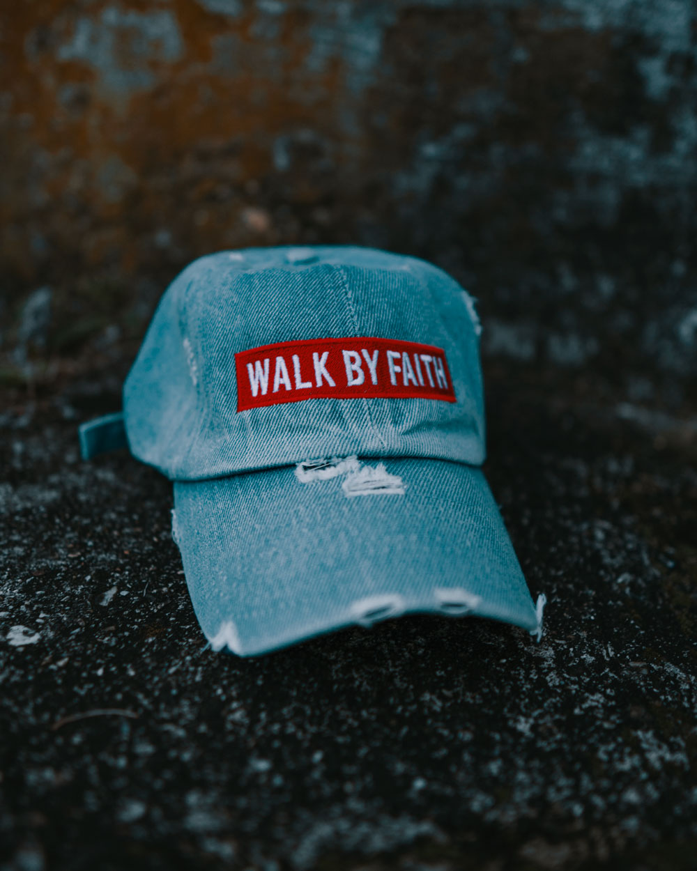 Walk By Faith Hat (Distressed)