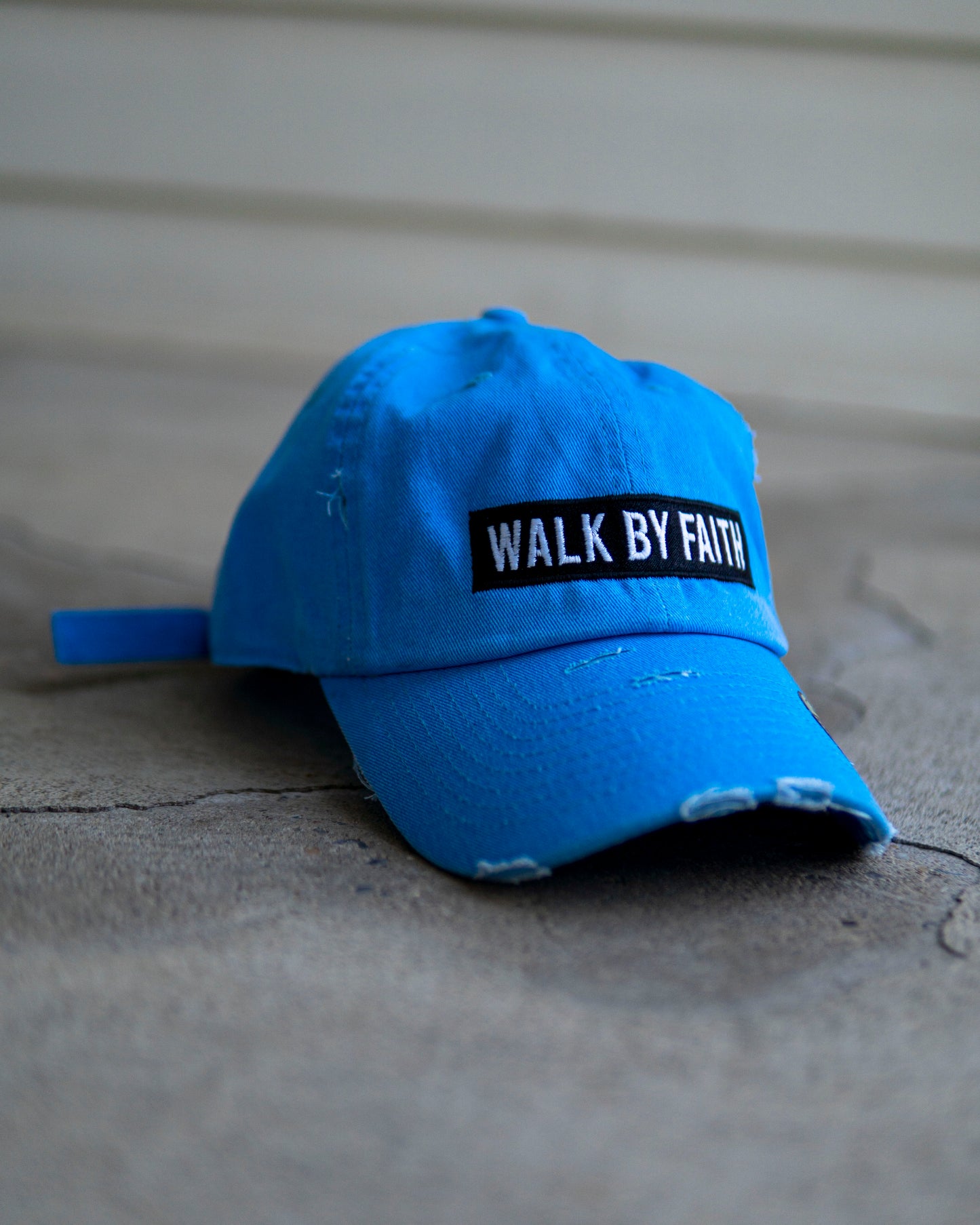 (Neon) Walk By Faith Hat (Distressed)